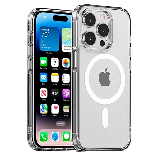 Чехол iPhone 16 Pro Max Gurdini Alba Series Protective with Magsafe Clear