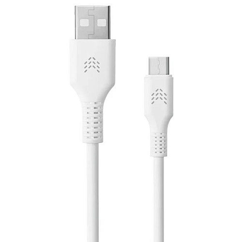 Кабель Rocket Flex TPE USB-A/USB-C 1м оплётка, белый