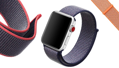 Спортивный браслет (Sport Loop) для Apple Watch (38/40мм)