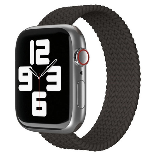 Ремешок нейлоновый плетёный "vlp" для Apple Watch 38/40/41, S/M, 2шт, чёрный