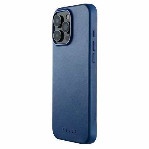 Чехол Mujjo Leather Case Apple iPhone 16 Pro MagSafe, monaco blue