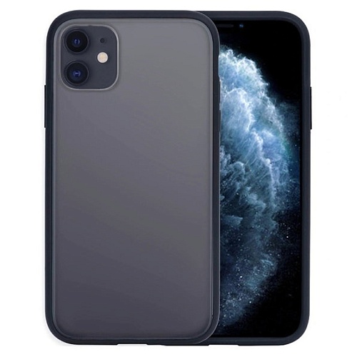 Чехол iPhone 11 Gurdini Shockproof touch series, черный