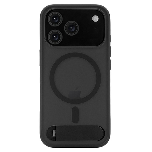 Чехол iPhone 17 Pro uBear Stand 360 Mag Case, MagSafe, черный