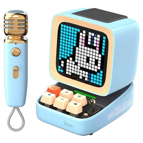 Колонка с микрофоном Divoom Ditoo Mic Blue, голубой