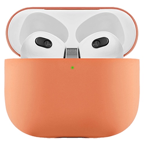 Чехол Airpods 3 uBear Touch 0,8 мм, оранжевый