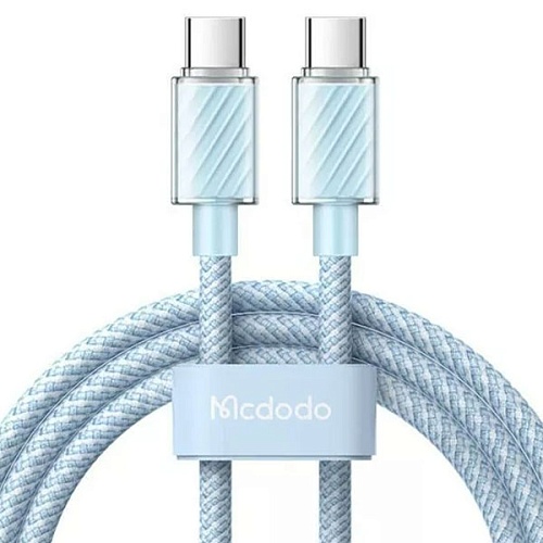 Кабель Mcdodo Type-C to Type-C Colorfull Crystal Series 2 m, голубой