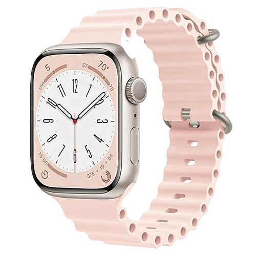 Ремешок Gurdini Ocean Band для Apple Watch 38/40/41мм, Розовый персик