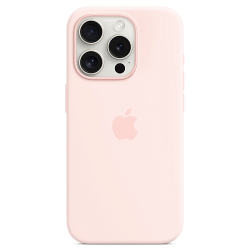 Чехол iPhone 15 Pro Silicone MagSafe Light Pink