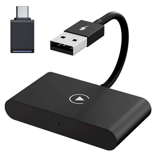 Беспроводной адаптер Gurdini Carplay Android Auto USB-A + OTG адаптер, черный