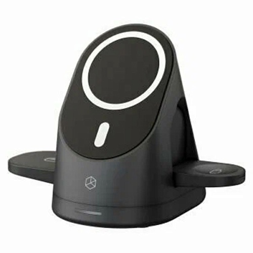 Беспроводная зарядная станция Breaking DS06 (3в1), Qi 20W, черный