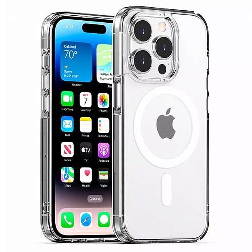 Чехол iPhone 13 Pro Max Gurdini Alba Series Protective Magsafe, прозрачный