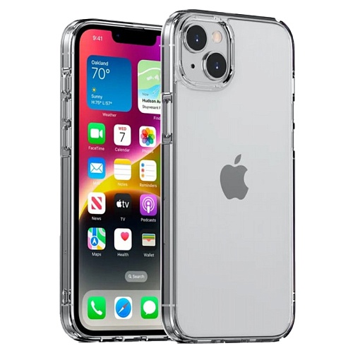 Чехол iPhone 15 Gurdini Alba Series Protective Transparent, прозрачный