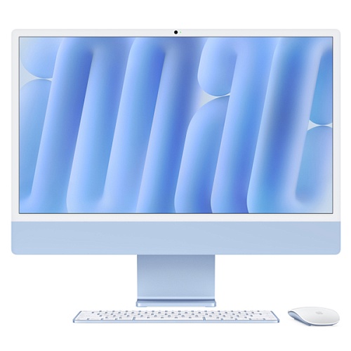 Mac 24" М4 Retina, 8C CPU, 8C GPU, 16/256 ГБ SSD, голубой