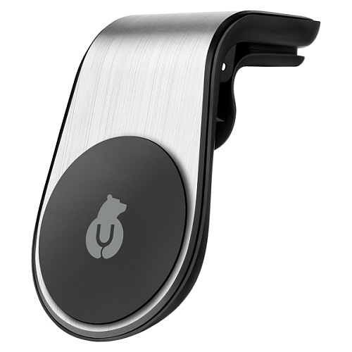 Unit Air Vent Magnetic Car Mount Silver, держатель для телефона, серебристый