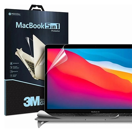 Защитная плёнка MacBook Pro 13 TouchBar MOCOLL (5 в 1), серый