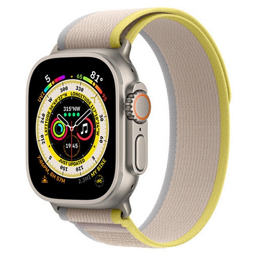Ремешок Gurdini Trail Loop для Apple Watch 38/40/41мм, желтый/бежевый