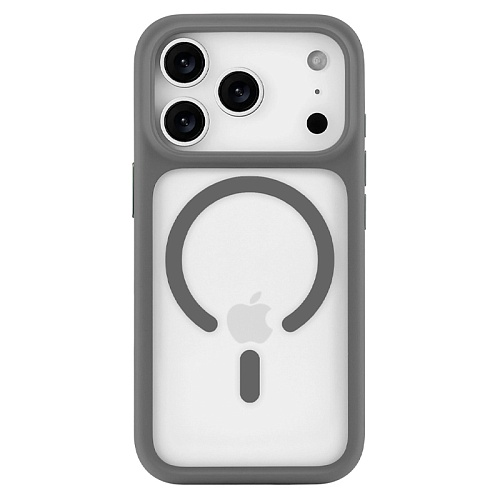 Чехол iPhone 17 Pro uBear Shade Case, MagSafe, серый