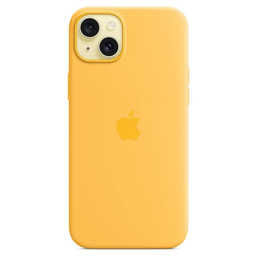 Чехол iPhone 15 Plus Apple Silicone Case MagSafe Sunshine