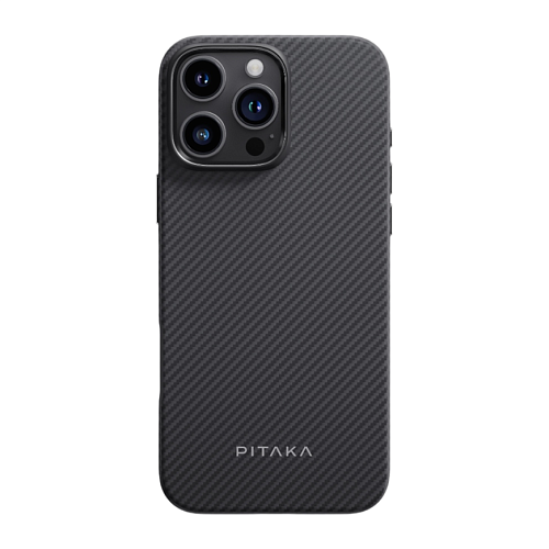 Усиленный чехол PITAKA Military-Grade для iPhone 16 Pro, черный/серый