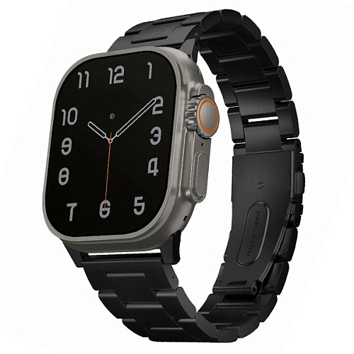 Ремешок стальной  UNIQ OSTA для Apple Watch 49/45/44/42, черный