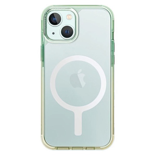 Чехол iPhone 15 UNIQ COMBAT DUO Magsafe, желто-зеленый