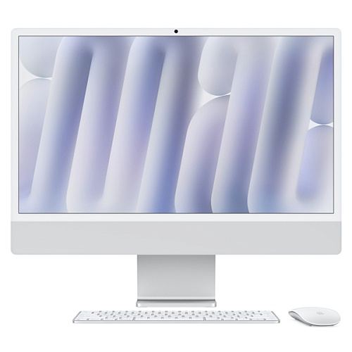 iMac 24" М4 Retina, 8C CPU, 8C GPU, 16/256 ГБ SSD, серебристый