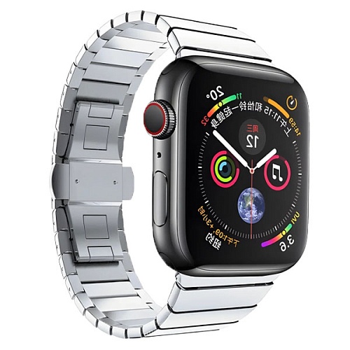 Ремешок Gurdini Stainless Steel Link Bracelet Apple Watch 38/40/41мм, серебристый