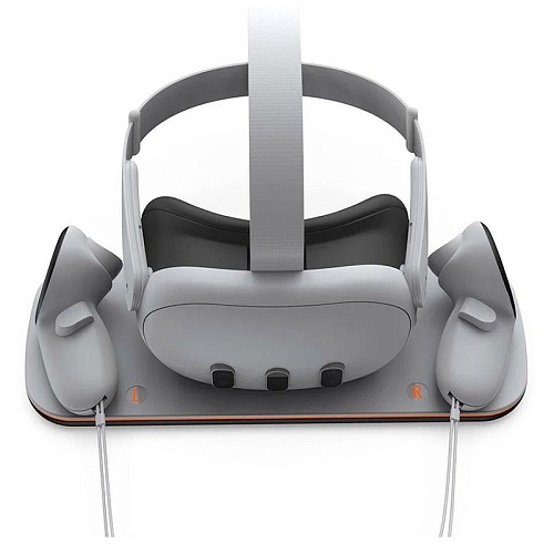 Зарядная док-станция для VR-гарнитуры Meta Quest 3, белая