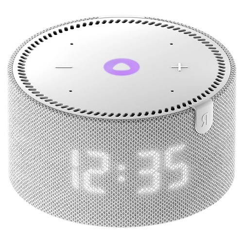 Яндекс станция Мини с часами, белый