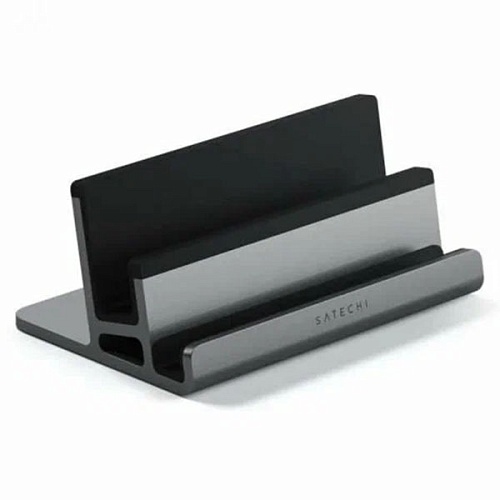 Настольная двойная подставка Satechi Dual Vertical Laptop Stand, Серый космос