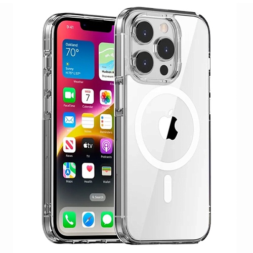 Чехол накладка iPhone 13 Pro Gurdini Alba Series with Magsafe Clear