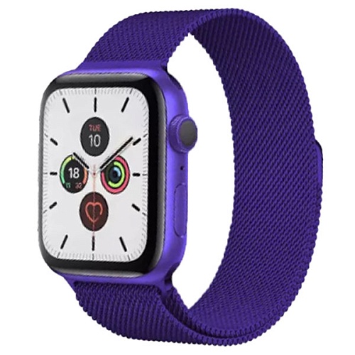 Ремешок Gurdini Milanese Loop металлический для Apple Watch 38/40мм, фиолетовый