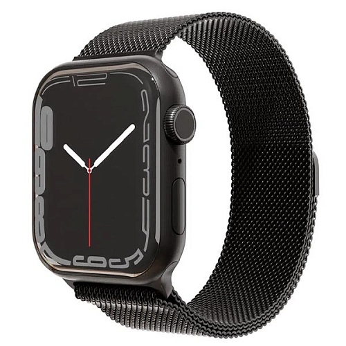 Ремешок из нержавеющей стали "vlp" Milanese Band Pro для Apple Watch 42/44/45 мм, черный