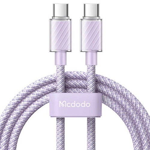 Кабель Mcdodo Type-C to Type-C Colorfull Crystal Series 2 m, фиолетовый