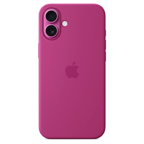 Чехол iPhone 16 Silicone MagSafe, Fuchsia