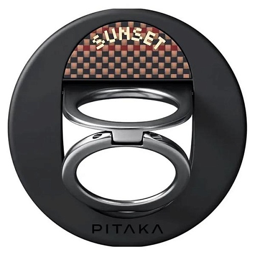 Магнитное кольцо Pitaka MagEZ Grip3, принт закат (Sunset)