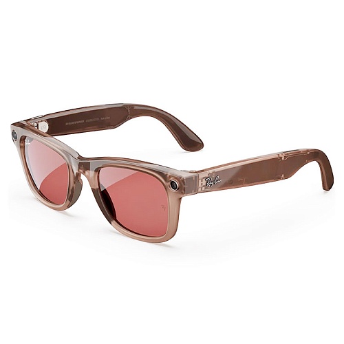 Умные очки с камерой Ray-Ban Meta Wayfarer, глянцевая коричневая оправа/коричневые линзы