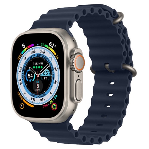 Ремешок Gurdini Ocean Band для Apple Watch 38/40/41мм, синий