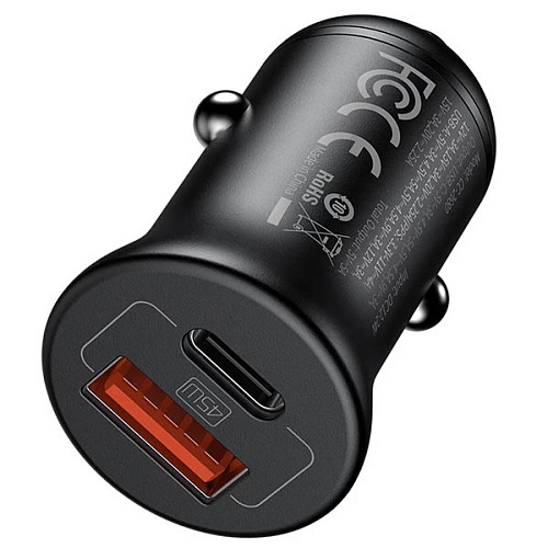 Авто зарядка Mcdodo 45W PD Fast Charge (USB-C/USB-A), чёрный