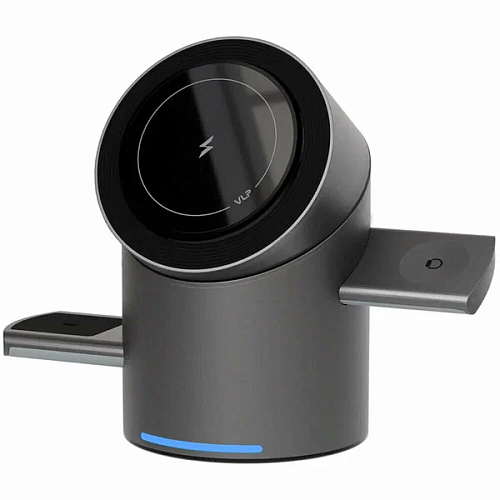 Беспроводное зарядное устройство "vlp" Tower Power 3 in 1, черный титан