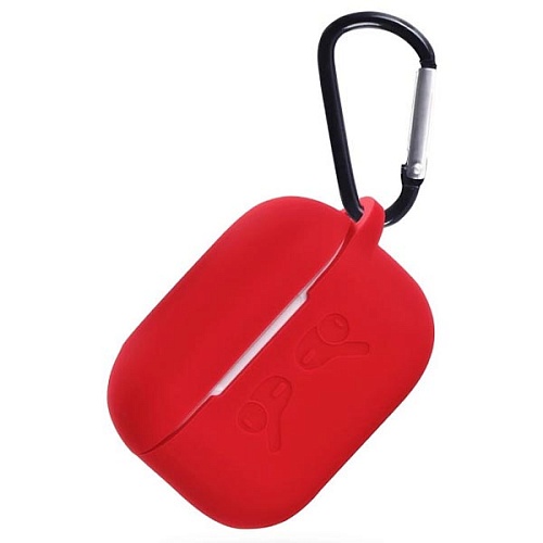 Чехол для Airpods 4 Gurdini силиконовый, красный