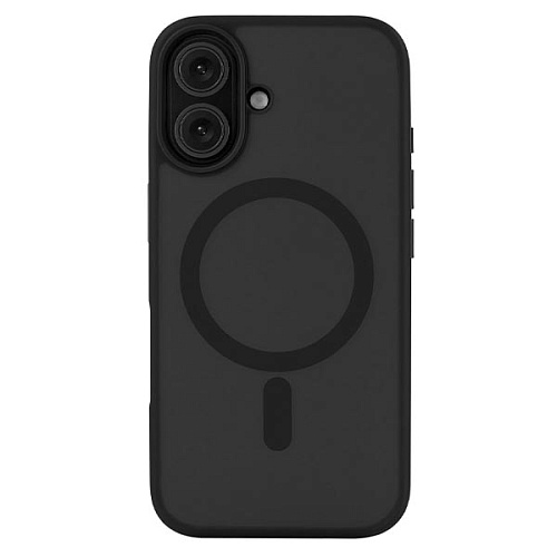 Чехол uBear Cloud Mag Case iPhone 16, силк-тач, черный