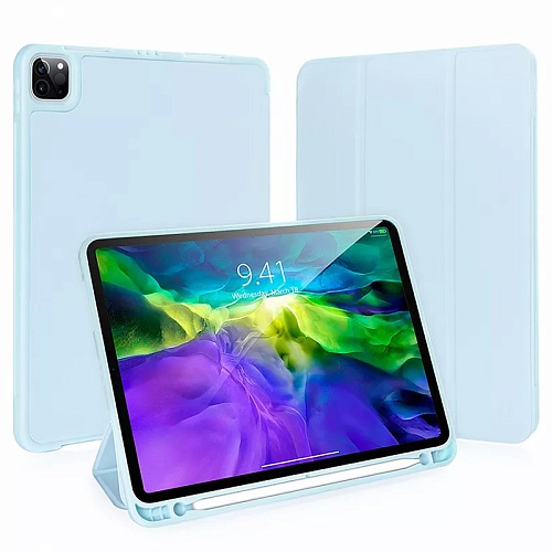 Чехол iPad Pro 11" Gurdini Milano Series, голубой