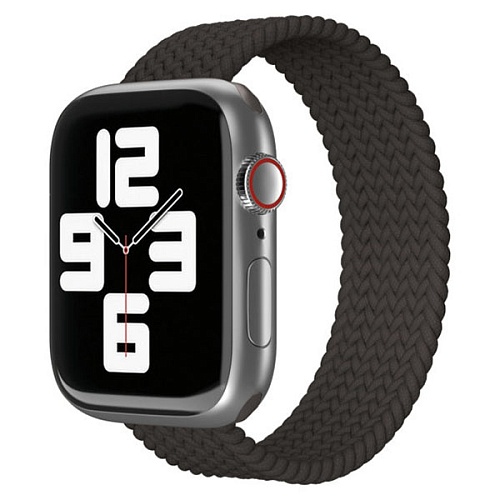 Ремешок нейлоновый плетёный "vlp" для Apple Watch 38/40/41, L/XL, 2шт, чёрный