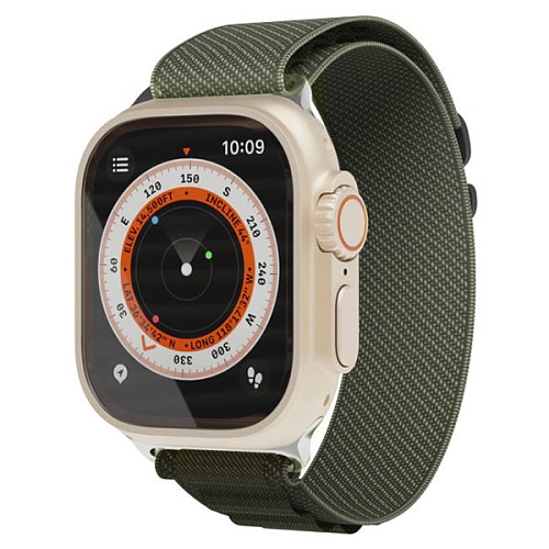 Ремешок нейлоновый Extreme Band "vlp" для Apple Watch 42/44/45/49mm, темно-зеленый