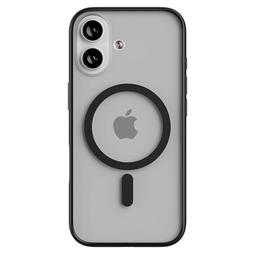 Чехол iPhone 17 uBear Cloud Mag Case, MagSafe, черный
