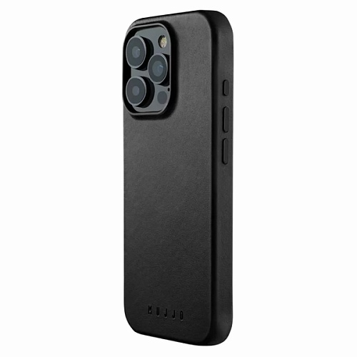 Чехол Mujjo Leather Case Apple iPhone 16 Pro MagSafe, черный
