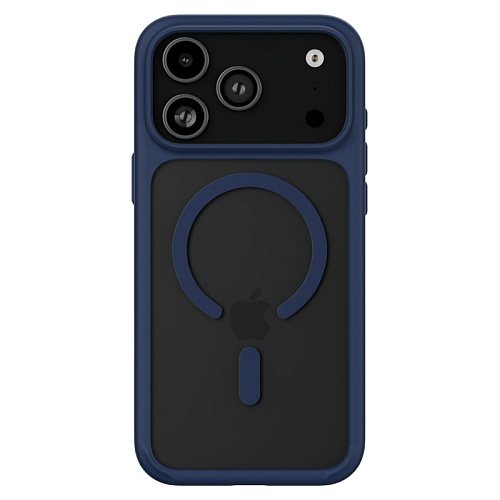 Чехол iPhone 17 Pro uBear Shade Case, MagSafe, синий