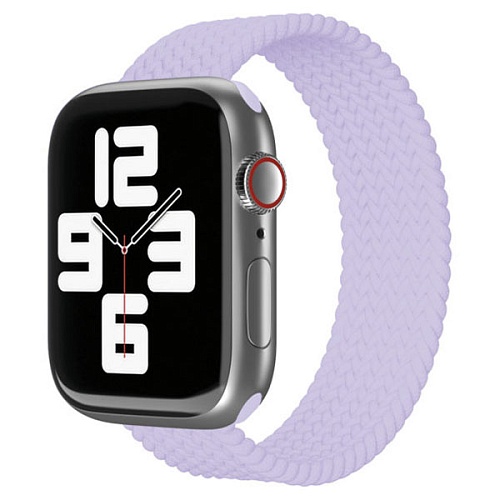 Ремешок нейлоновый плетёный “vlp” для Apple Watch 42/44/45, S/M, 2шт, фиолетовый