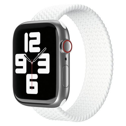Ремешок нейлоновый плетёный "vlp" для Apple Watch 38/40/41, L/XL, 2шт, белый
